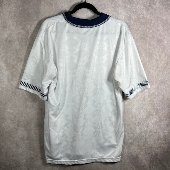 Score Draw England National 1990/1991 Polo Shirt Mens Large White Football‎ - Picture 5 of 10